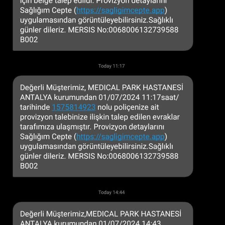 Anadolu Sigorta Ameliyat İçin Onay Vermedi.
