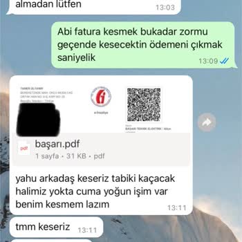 GATA Elektrik Malzemeleri Teslim Etmedi