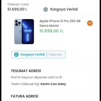 EasyCep 11 Hazirandan Beri Siparişim Kargoya Verilmedi