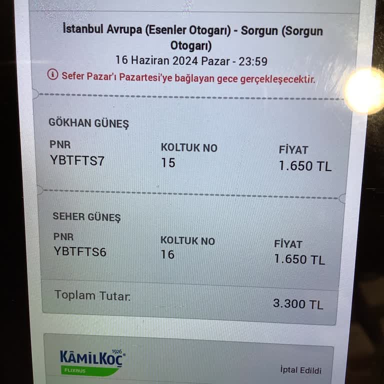 Obilet İadem Yok Ortada