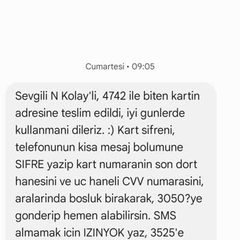 Nkolay Aktif Bank Banka Kartı Şifre Sorunu