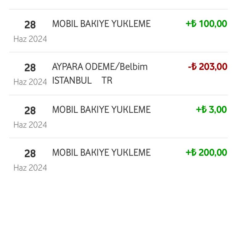 Vodafone Pay Karttan Ücret Kesildi - İETT Yüklemesi Gerçekleşmedi