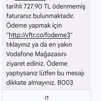 Vodafone Taahhüt Ve Usulsüz Fatura Yansıtması
