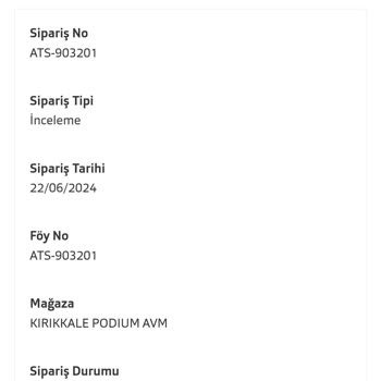 Atasun İnceleme Süresi 1 Ay