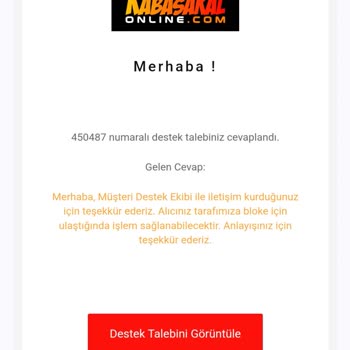 Kabasakalonline Şikayetim Var