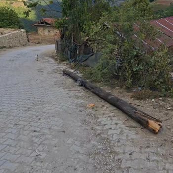 Türk Telekom Kablo Koptu İnternet Direği Yıkıldı