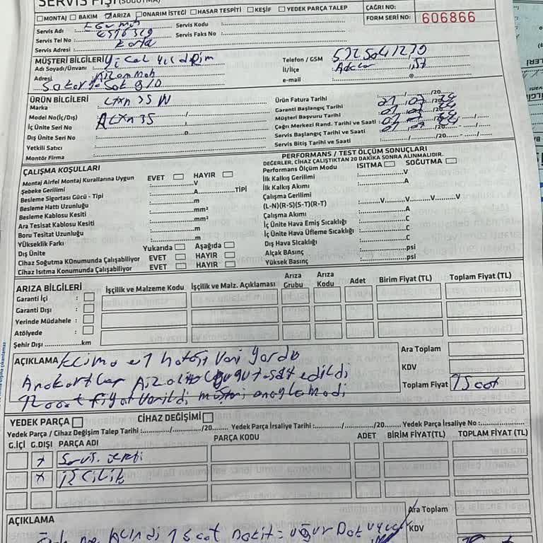 Airfel Klima Arıza Tespiti