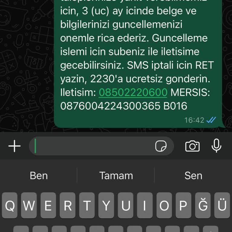 ING Bank Bilgi Güncelleme Sorunu