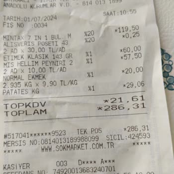 Şok Marketler Bulaşık Tableti Mintax Marka