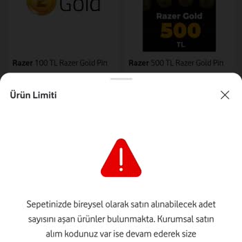 Vodafone Her Şey Yanımda Mobil Ödeme Sorunu