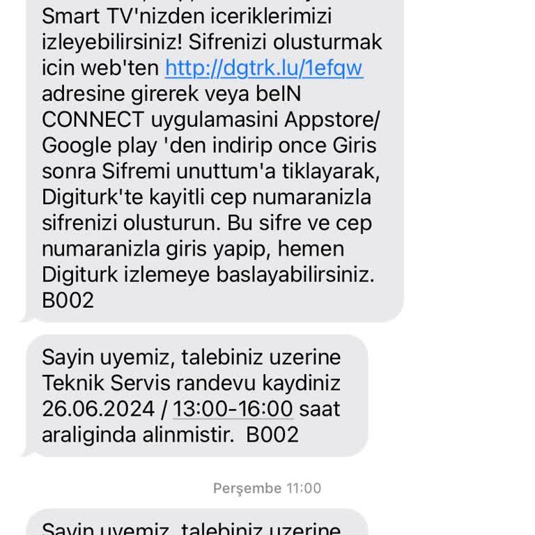 Digiturk Teknik Servis Sorunu