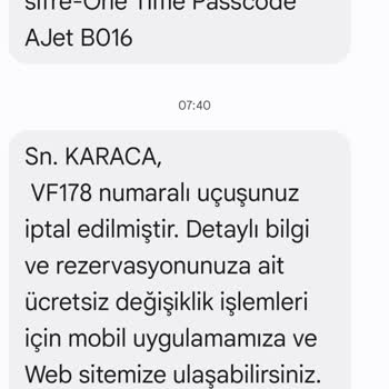 AJet (Anadolu Jet) Bilet İptali Ve Yeni Biletin Karşılanamaması