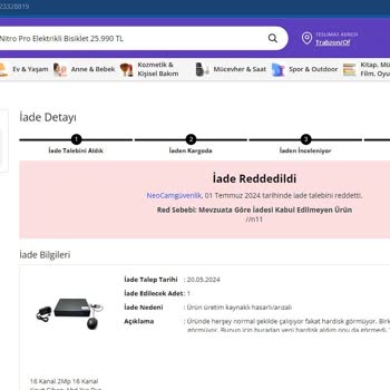 N11 Alışveriş Sitesi İade Reddi Saçmalığı