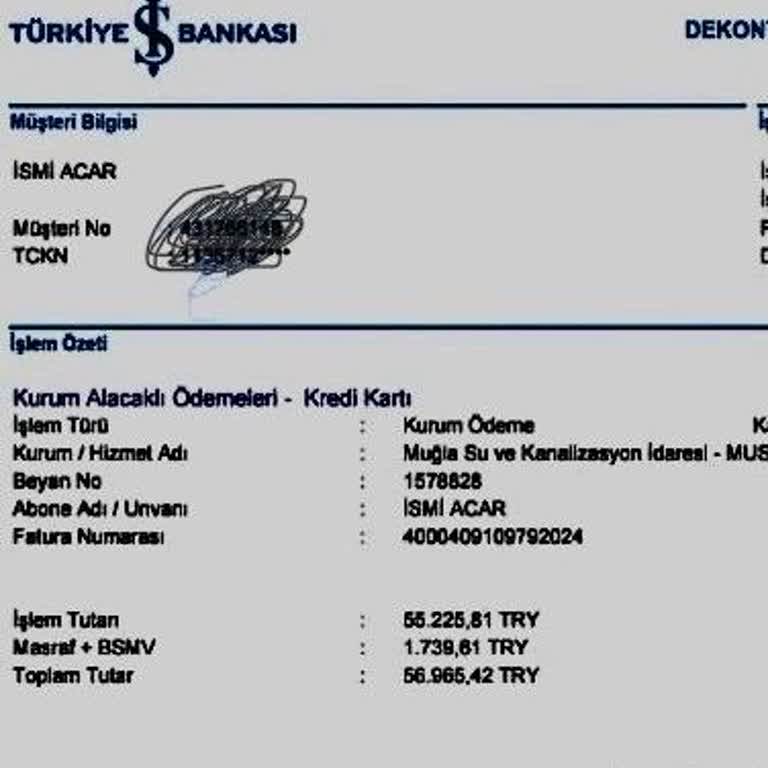 İş Bankası Masraf Ücreti İade Edilmemesi Hakkında