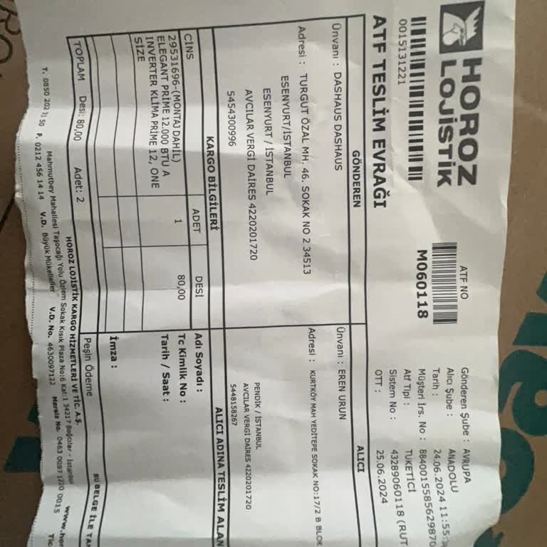 Baymak Klima Kurulumu Yapılmadı