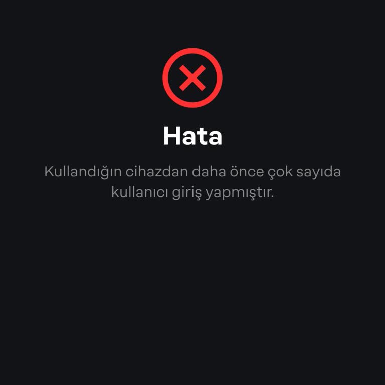 Papara Kullandığın Cihazdan Daha Önce Çok Sayıda Kullanıcı Giriş Yaptı