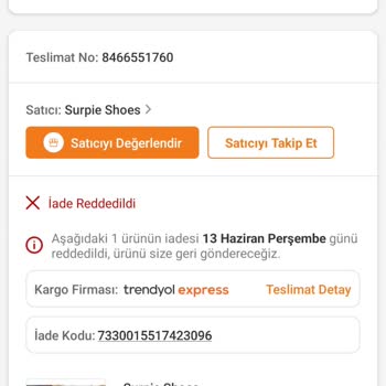 Trendyol İadesi Yapılması Gereken Kayıp Ayakkabı
