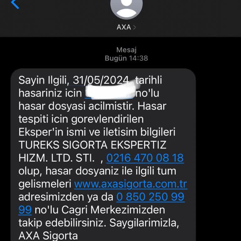 Axa Sigorta Tehdit Ederek Dosyayı Kapatmak İstedi!