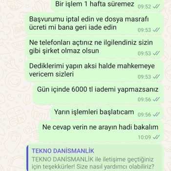 Tekno Kredi Danışmanlık İle Yaşadığım Olumsuz Deneyim