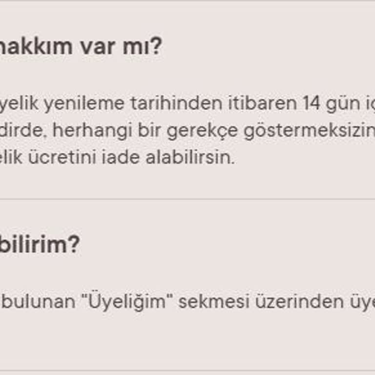 Frink Üyeliği Cayma Hakkı