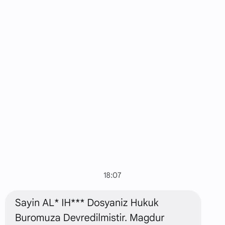 T.SUNBUL HUKUK (SMS) T. S***** Hukuk Bürosu İddiası