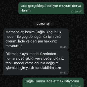 iloveshoes.com.tr İade Konusunda Yardımcı Olunmuyor