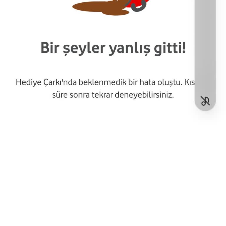 Vodafone Çark Hatası Uyarı Veriyor