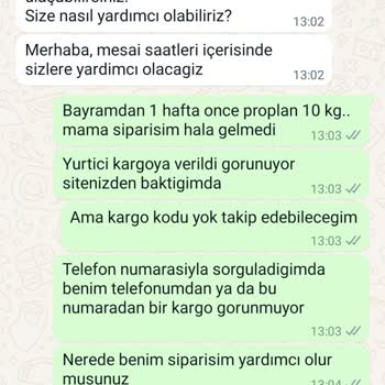 Kafkas Pet Kafkaspet Siparişimi Göndermedi