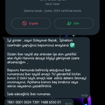 İşin Olsun İş Başvurusu Şikayeti