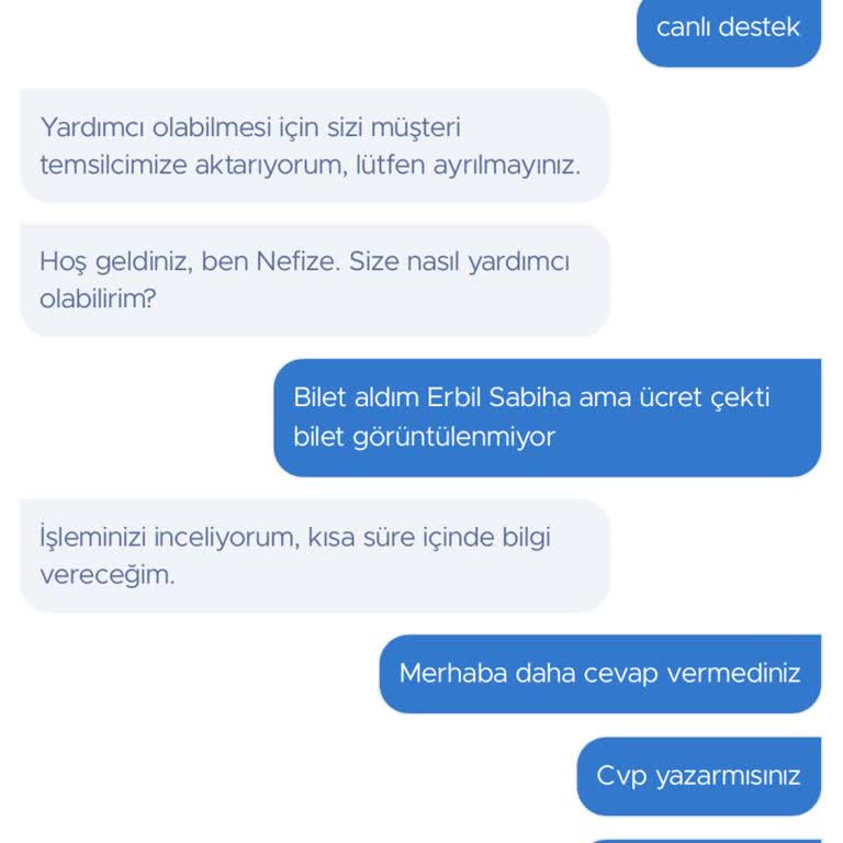 Obilet Para Kesti Ama Bilet Yok