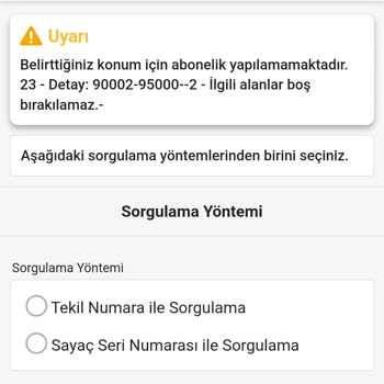 CK Boğaziçi Elektrik Belirttiğiniz Konum İçin Abonelik Yapılamamaktadır Hatası