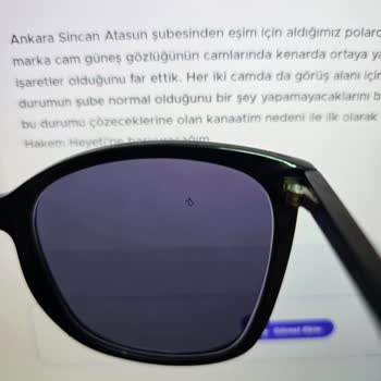 Sincan Atasun Şube Kusurlu Gözlük Camları