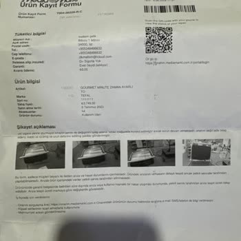 Tefal Tost Makinesi Ve Servis Sorunu