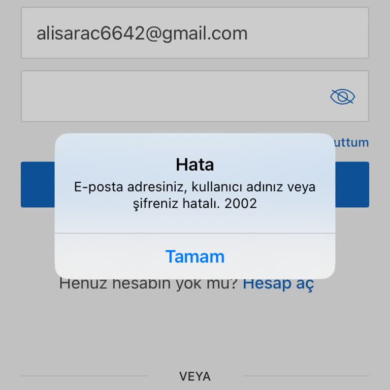 Sahibinden 2002 Hatası Alıyorum