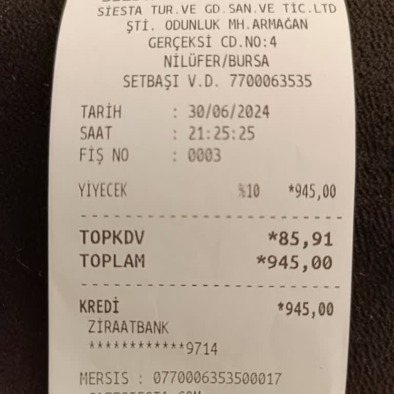 Siesta Cafe Hayal Kırıklığı