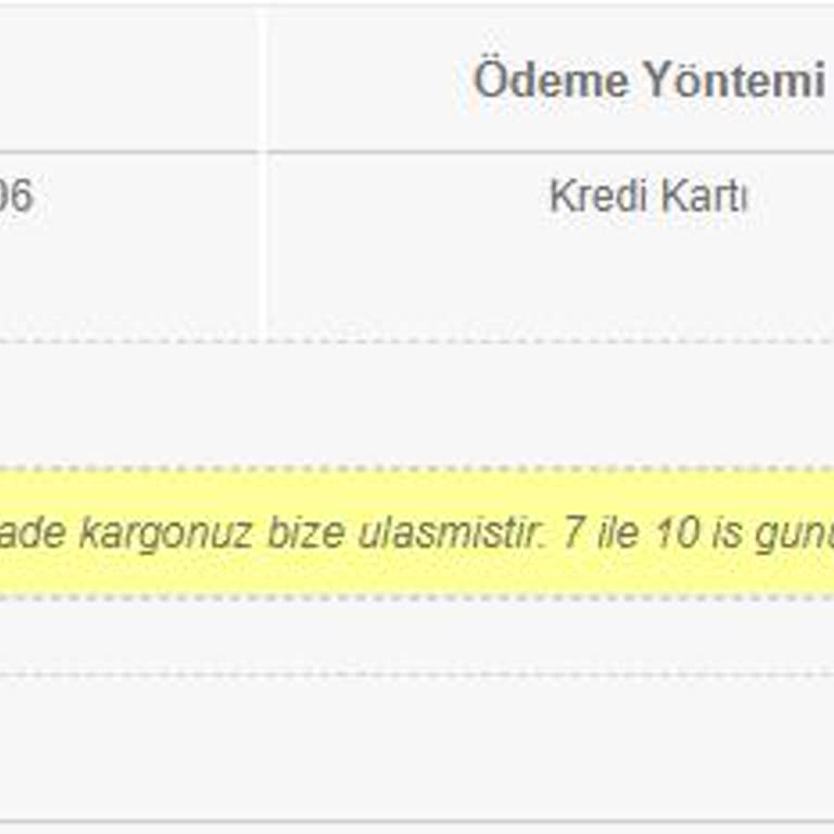 Sefamerve 2 Aydır İade Edilmedi.