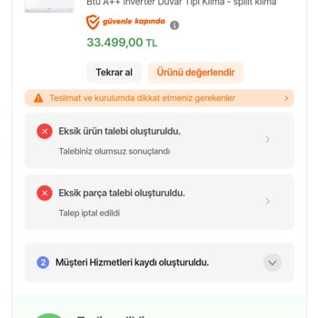 Ürün Teslimatında Hepsiburada Pişman Etti