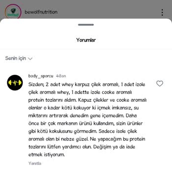 Bewolf Nutrition Be Wolf Pişmanlığı!