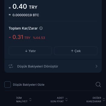BTCTURK Yatırdığım Apt Ler Hesabıma Gelmiyor