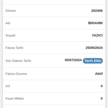 İSKİ Fahiş Su Faturası