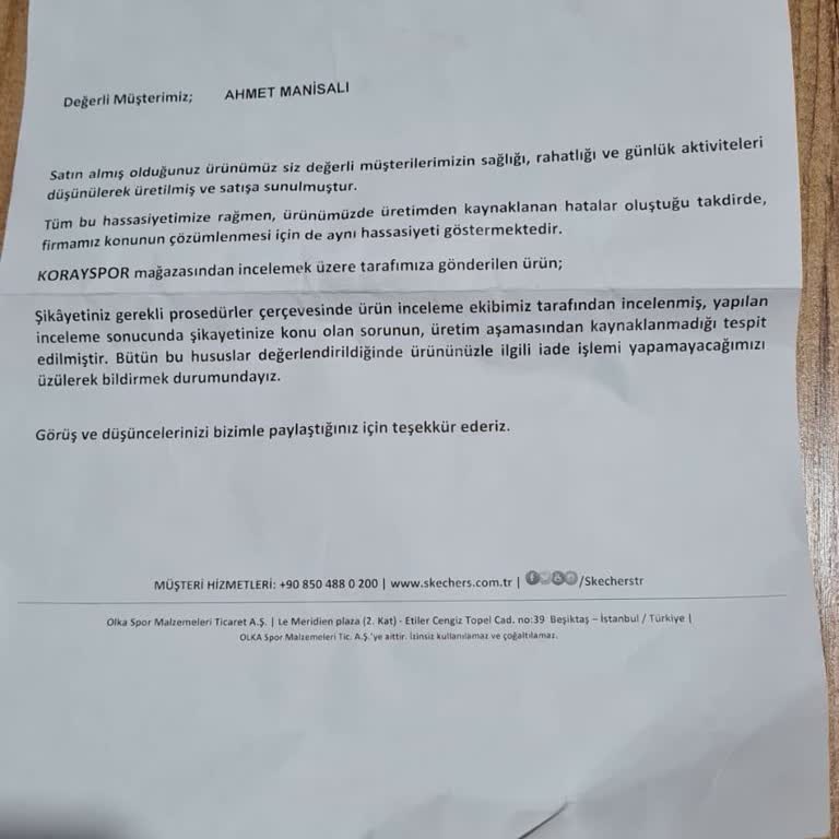 Skechers Ayakkabı 1 Ayda Yırtıldı, Ürünün Arkasında Durulmadı