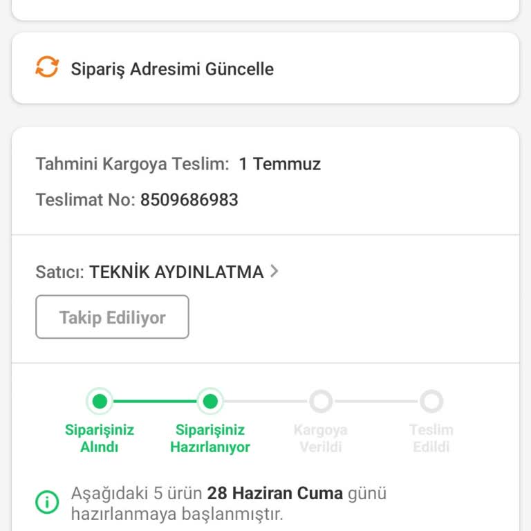 Trendyol Siparişim Neden Kargoya Verilmiyor