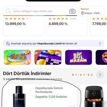 Hepsiburada Kampanyanın Sepete Yansımaması