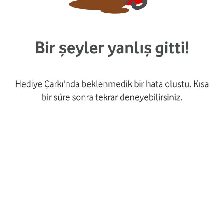 Vodafone Hediye Çarkı Kullanılamaması.