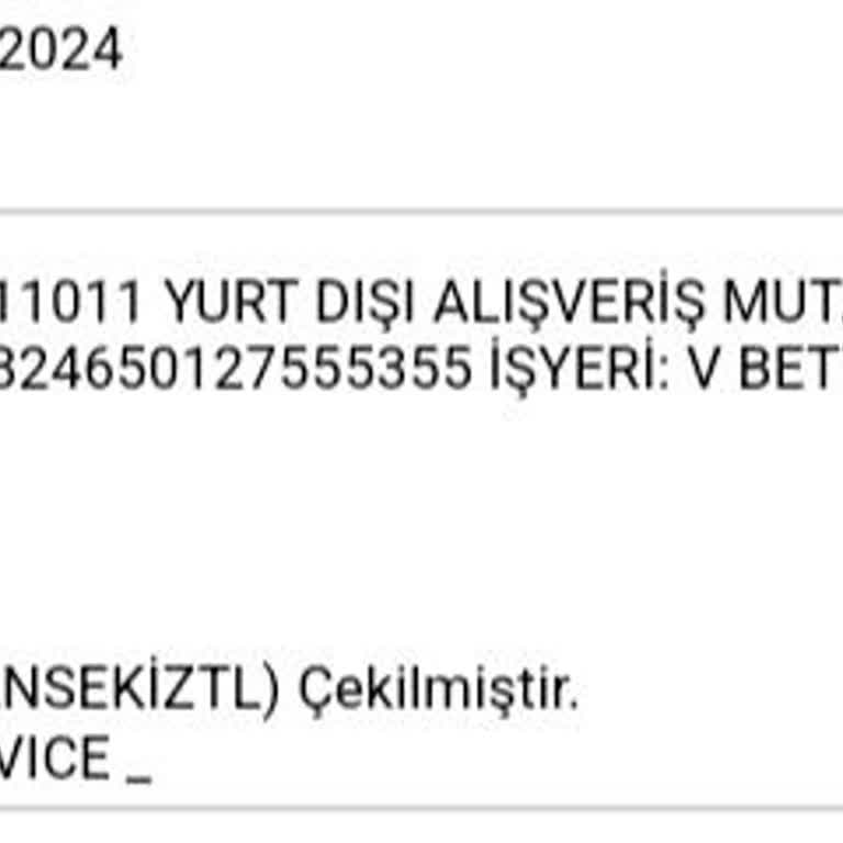 Betterme Bilgim Olmadan Kartımdan Para Çekildi
