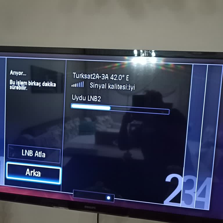PHILIPS TV Philips 42PFL4307K/12 Model TV'ye Uydu Kanal Yükleyemiyorum.
