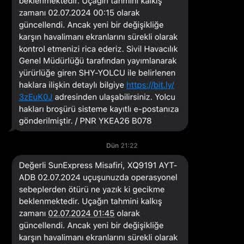 SunExpress Hava Yolları Bebeğimle Saatlerce Süren Rötar Mağduriyeti