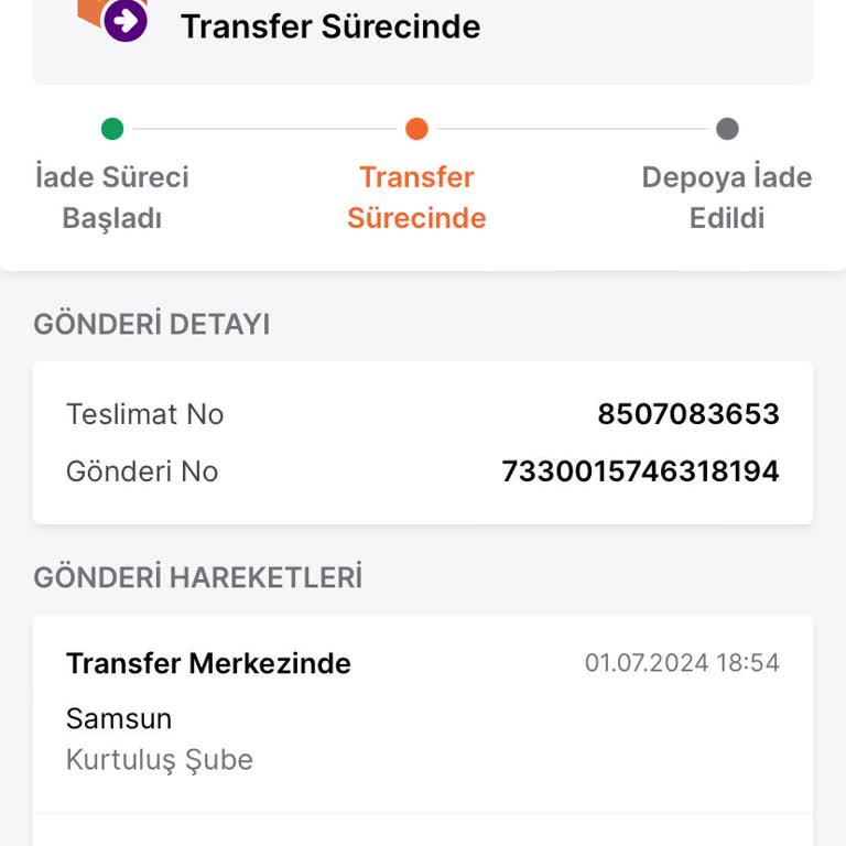 Trendyol Express Trendyol Kargo Teslimat Süreci Şikayeti