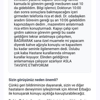 Doktor Takvimi Sitesinde Deneyim Paylaşımı Sorunu