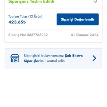 Cepte Şok Eksik Sipariş